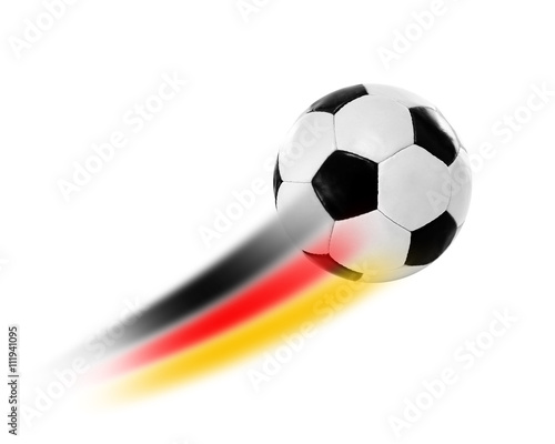 Fußball mit Deutschlandflagge