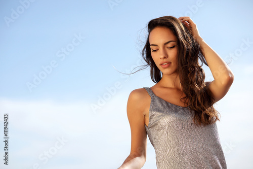 Outdoor fashion portrait