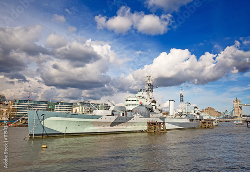 Obraz na plátně HMS Belfast