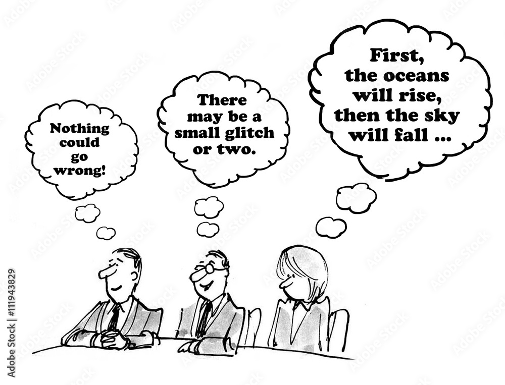 Business cartoon about different perceptions of a recommendation. Business cartoon about different perceptions of a recommendation.