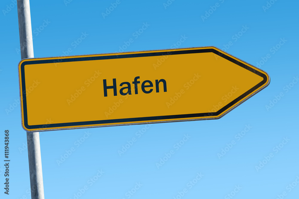 Fototapeta premium Schild 65 - Hafen