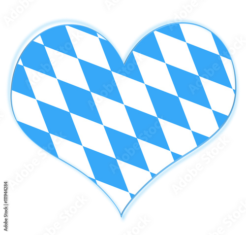 Bayern Rauten Herz Oktoberfest 