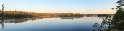 tranquil morning lake
