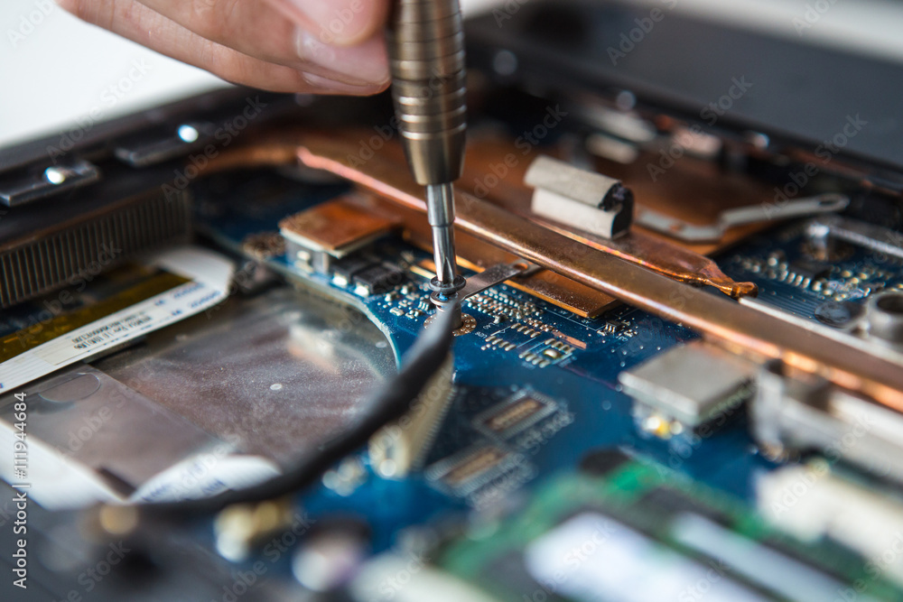 cooling the hot temperature of the laptop, close up,macro, cooling the hot temperature of the laptop, close up,macro,