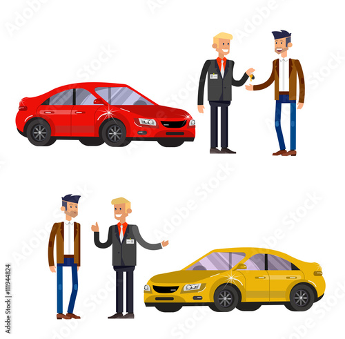 design concept of choice and buying a car