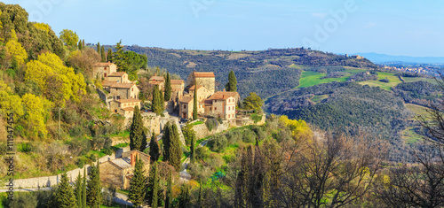 Old Little italian town Castiglione d'Orcia 