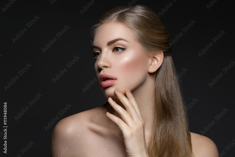 Fototapeta premium Beautiful girl with makeup