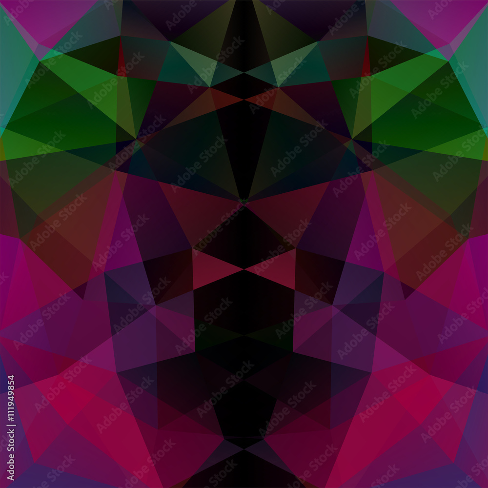 Fototapeta premium Abstract geometric style dark background. Dark business background