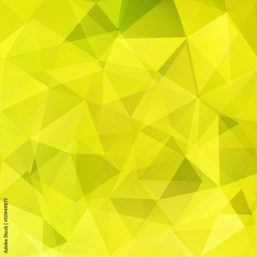 Obraz premium Background of geometric shapes. Yellow mosaic pattern. 