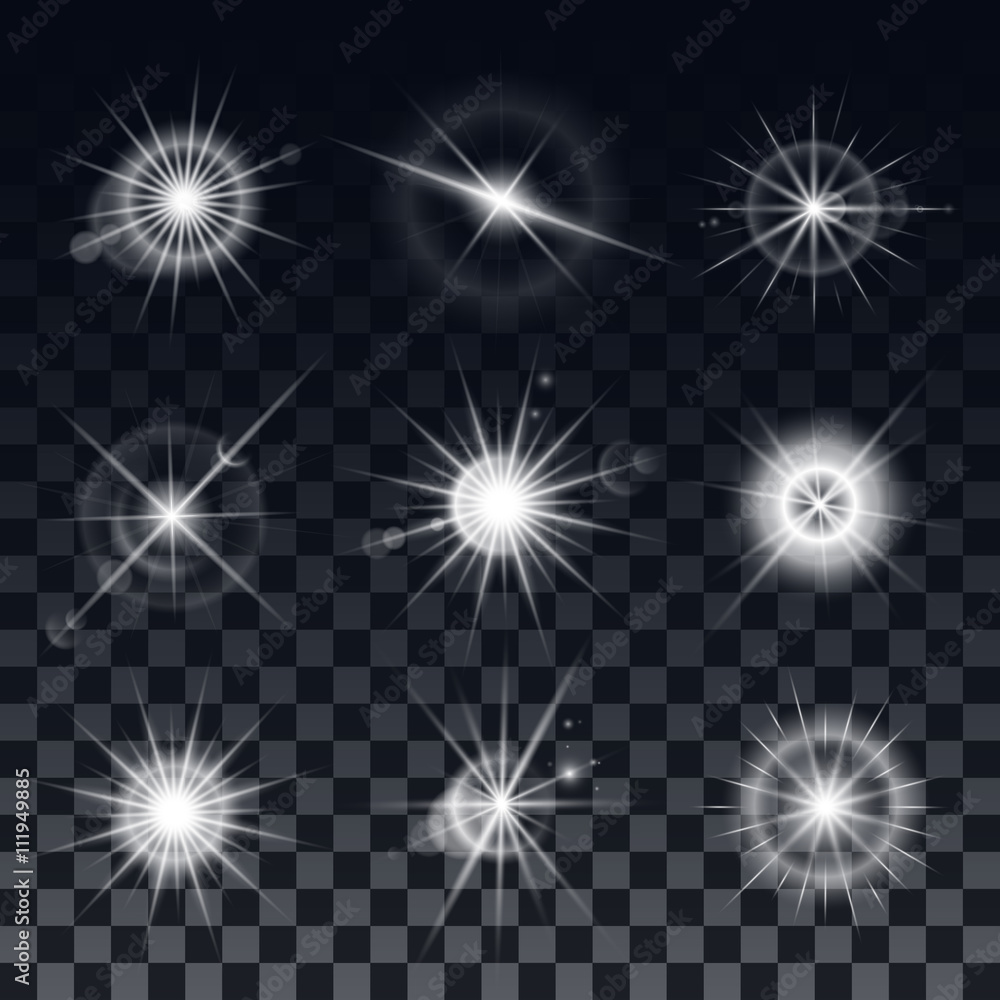 Set of vector stars on a black background. The effect of the explosion and the lights, reflections and glare. Design elements for the design of banners, Christmas cards, flyers.
Set of vector stars on a black background. The effect of the explosion and the lights, reflections and glare. Design elements for the design of banners, Christmas cards, flyers.