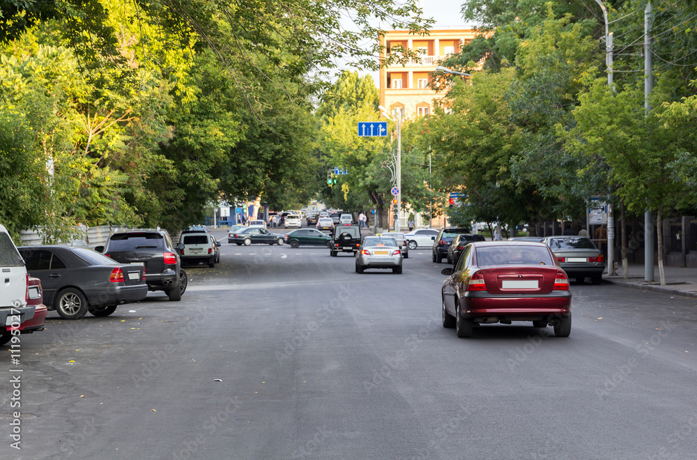 One of the central streets of Erevan