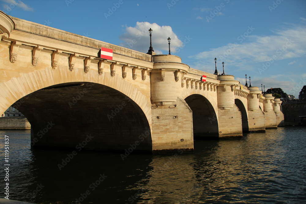 Naklejka premium The Pont Neuf, New Bridge over the Seine in Paris