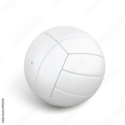 Ball isolated on white background. Soccer ball. Volleyball. 3d render image.