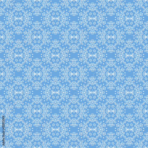 Wallpaper Mural Seamless Texture on Azure. Element for Design. Ornamental Backdrop. Pattern Fill. Ornate Floral Decor for Wallpaper. Traditional Decor on Background Torontodigital.ca