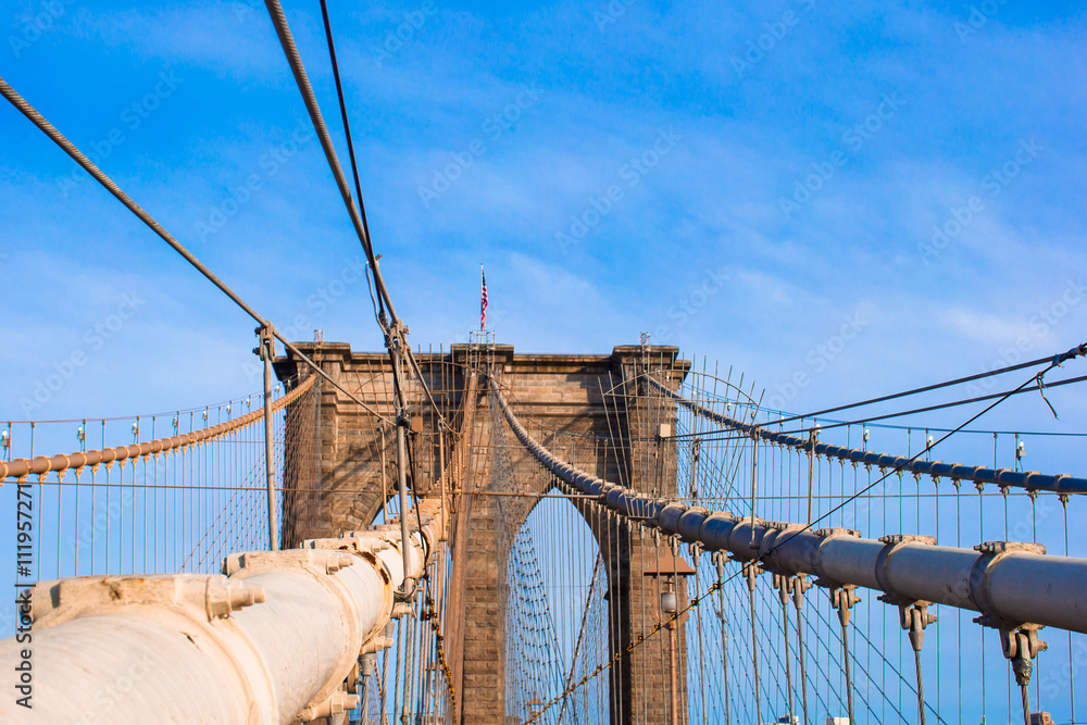 Obraz premium The Brooklyn bridge, New York City, USA