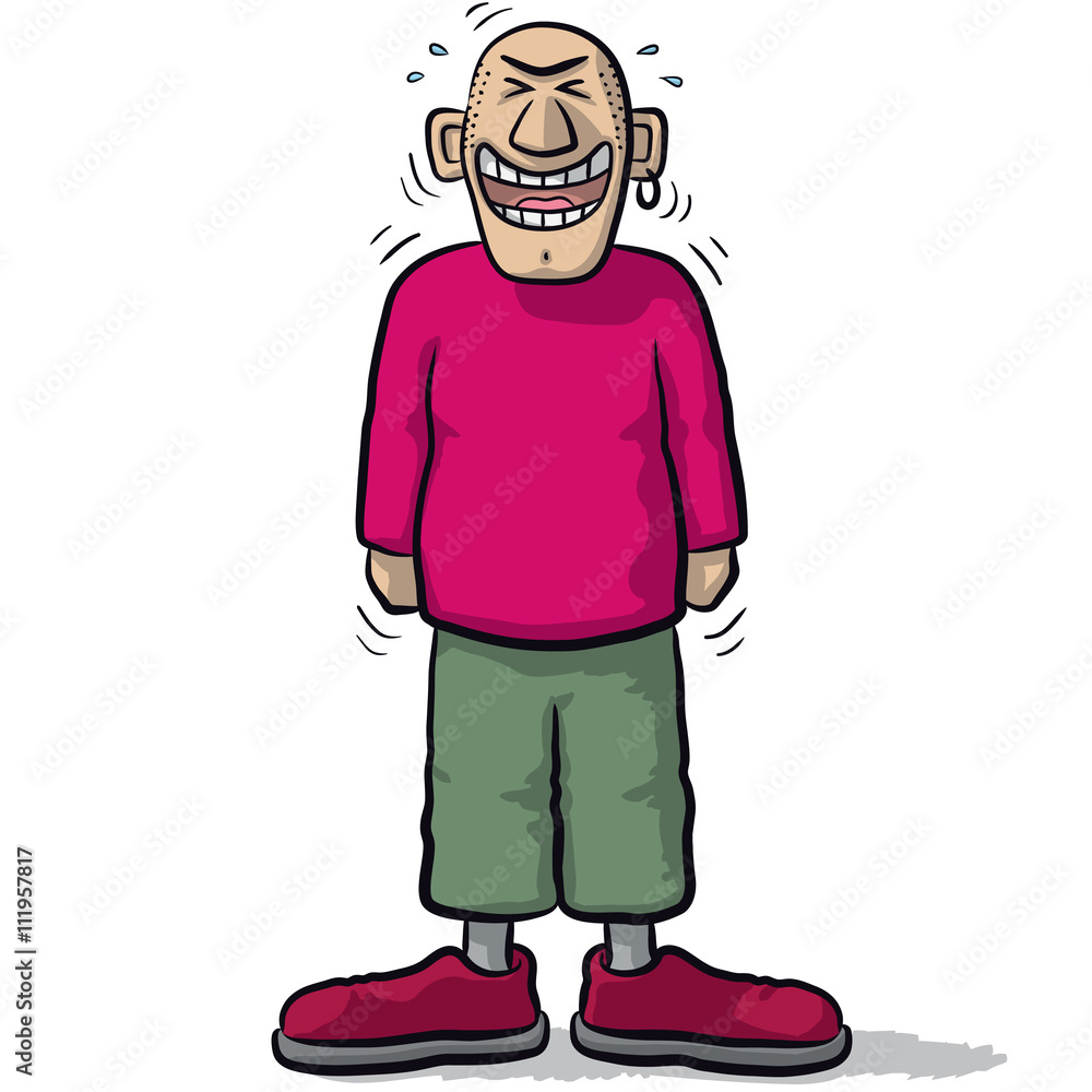 character with funny smile character with funny smile