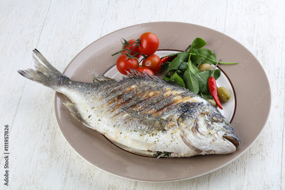 Grilled dorado