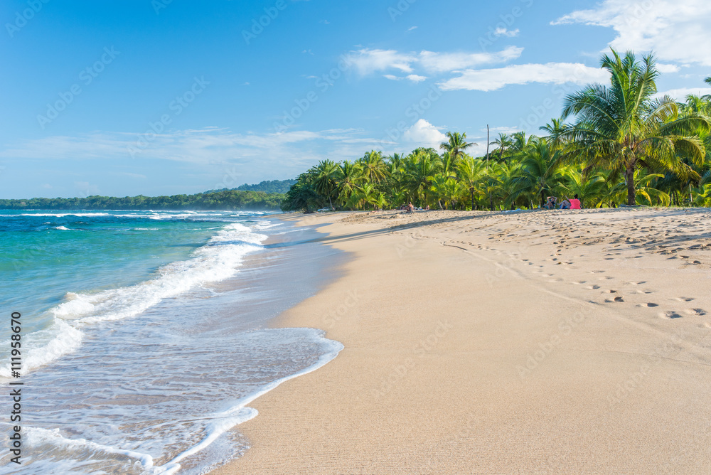 Punta Uva beach in Costa Rica, wild and beautiful caribbean coast