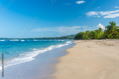 Fototapeta Naklejka Na Ścianę i Meble -  Punta Uva beach in Costa Rica, wild and beautiful caribbean coast
