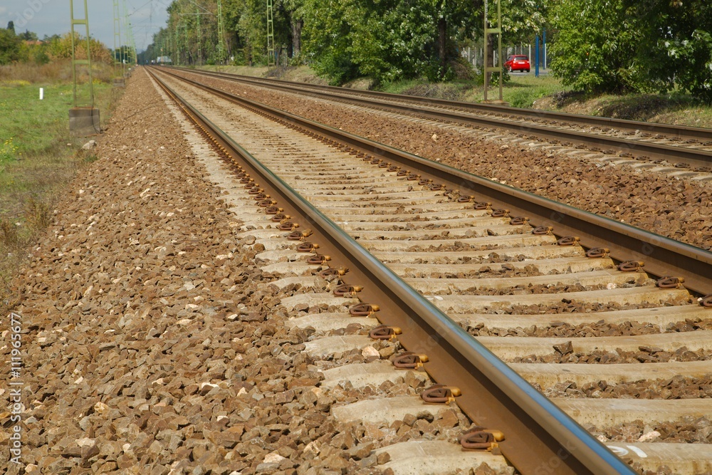 Fototapeta premium Railroad Track Pair