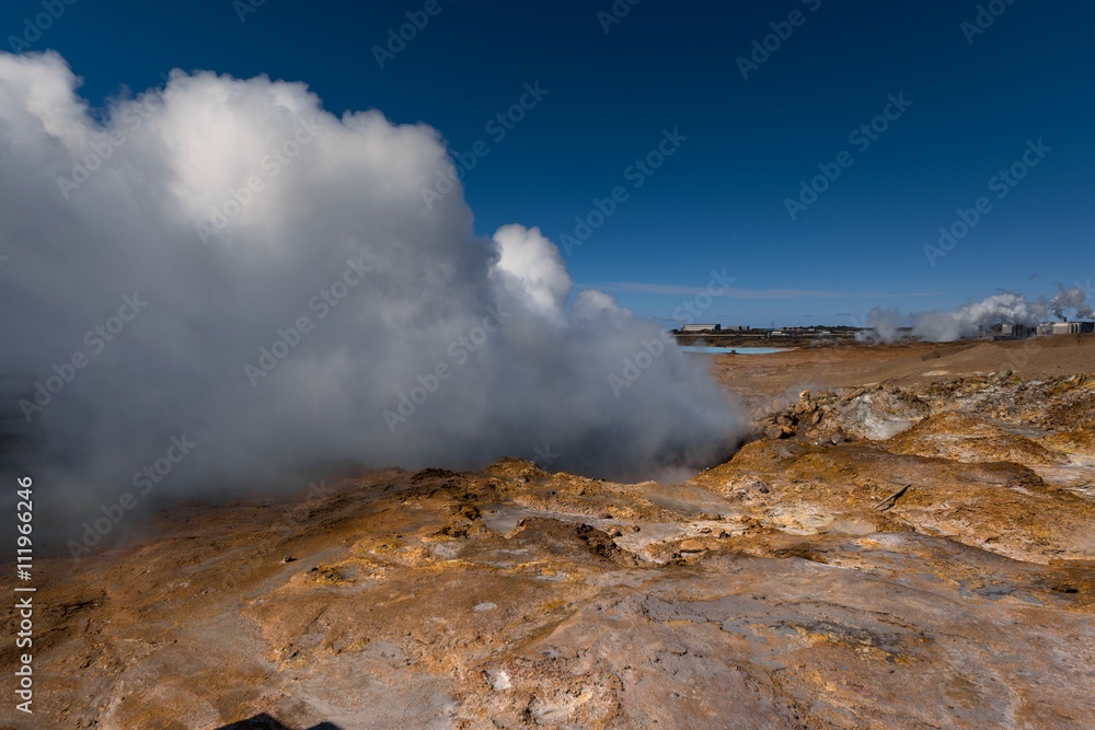 Geothermally active valley Geothermally active valley