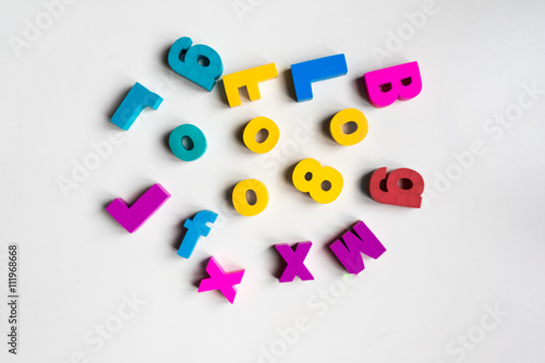 Scrambled letters and numbers