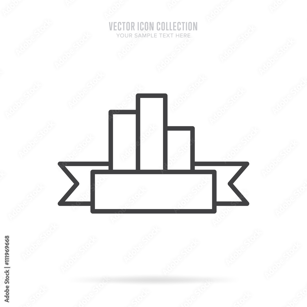 Awar icon vector isolated on white background. Linear style. Awar icon vector isolated on white background. Linear style.