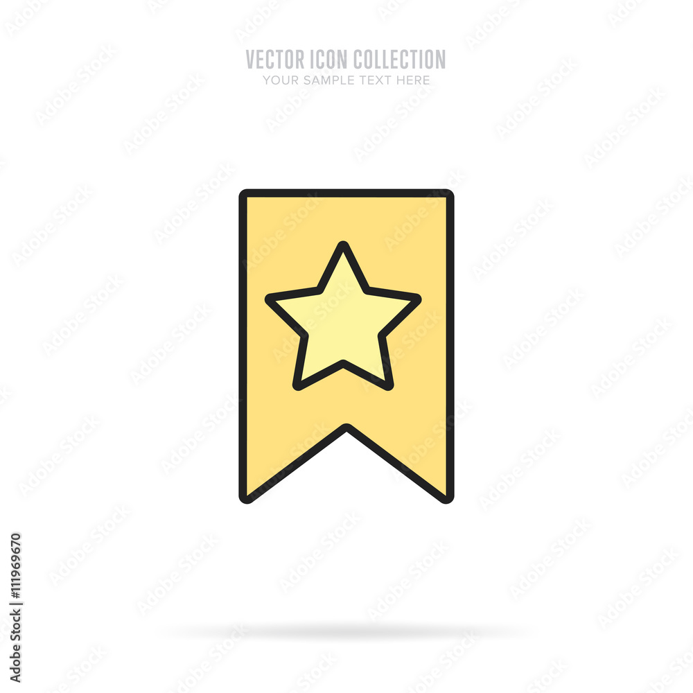 Awar icon vector isolated on white background. Flat design style. Awar icon vector isolated on white background. Flat design style.