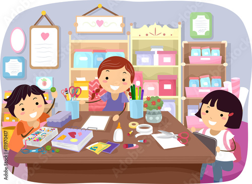 Stickman Kids Craft Room