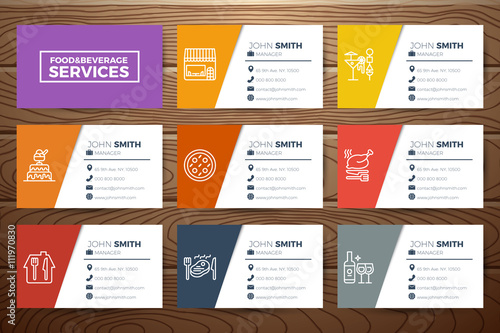 restaurant business card template