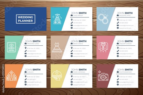 Wedding planner business card
