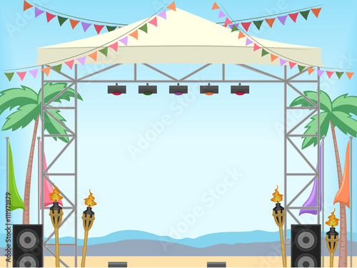 Beach Stage Day Frame