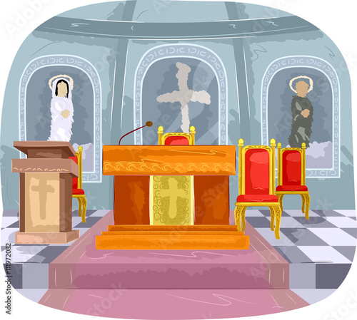 Catholic Church Altar Interior