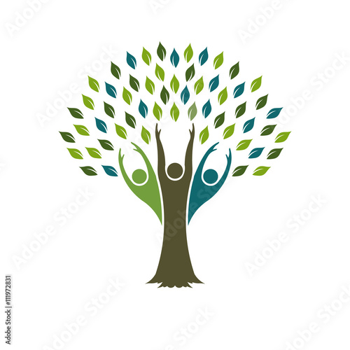 Tree of Liberty logo. Vector graphic design