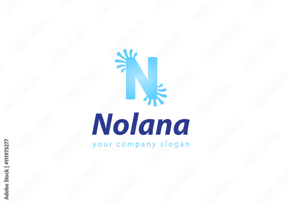 Fototapeta premium letter N logo Template for your company