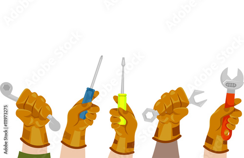 Hands Mechanical Tools