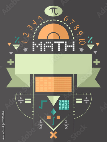 Poster Design Math Flat