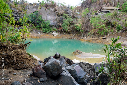 Sulfuric lake at the foot of Lokon-Empung volcano photo