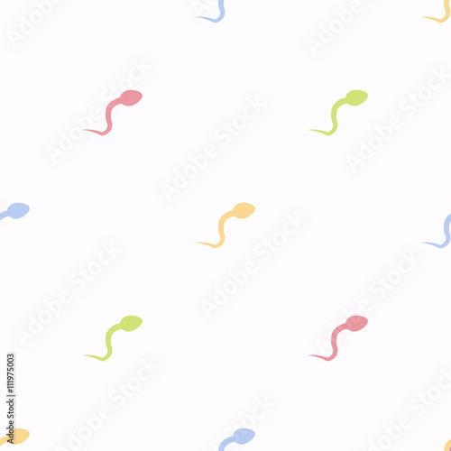 The sperm. Seamless pattern background in image sperm. The sperm background.