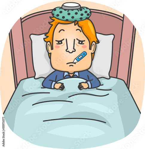 Man Sick Bed