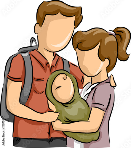 Teen Couple Baby Young Parents
