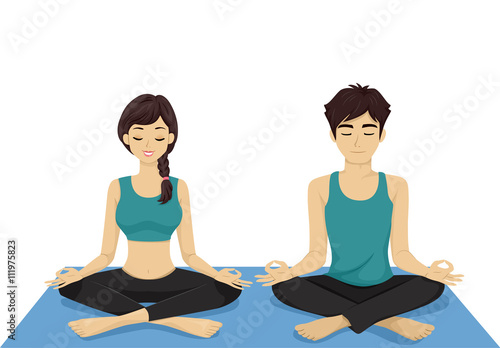 Teen Couple Yoga