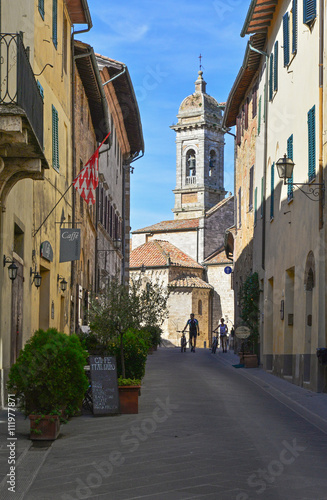 SAN QUIRICO D'ORCIA (TUSCANY), ITALY - A travel in the little towns of the famous Val D'Orcia (Siena, Tuscany). In this picture San Quirico D'Orcia.