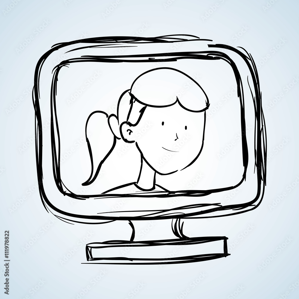 sketch icon. creative concept. Flat illiustration sketch icon. creative concept. Flat illiustration