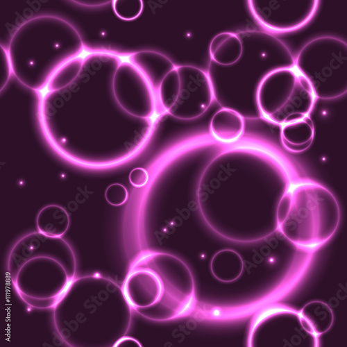 Glow pink bubbles