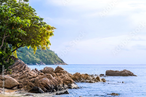 Landscape on the beach at Lipe island, Thailand