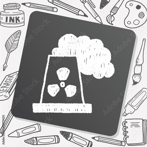 factory doodle drawing