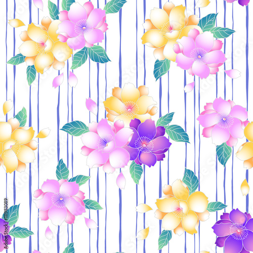 和調の桜柄
