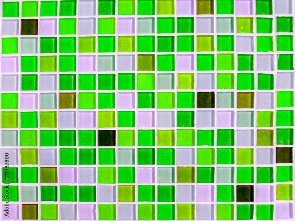 mosaic wall tile dark and light green tone color closeup mosaic wall tile dark and light green tone color closeup