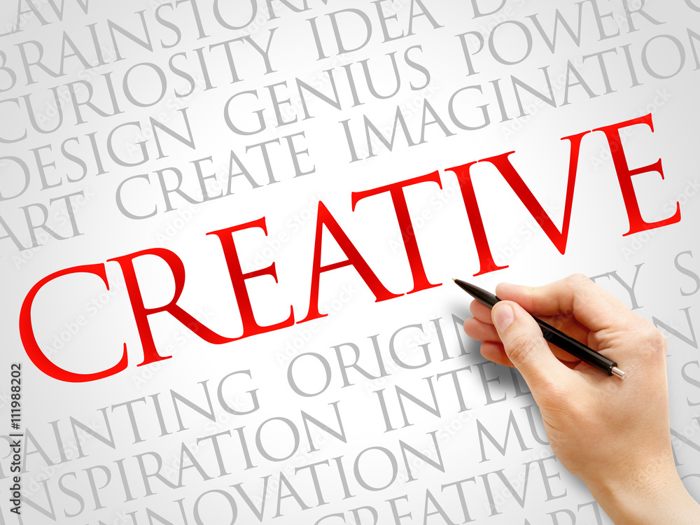 Obraz premium Creative word cloud, business concept